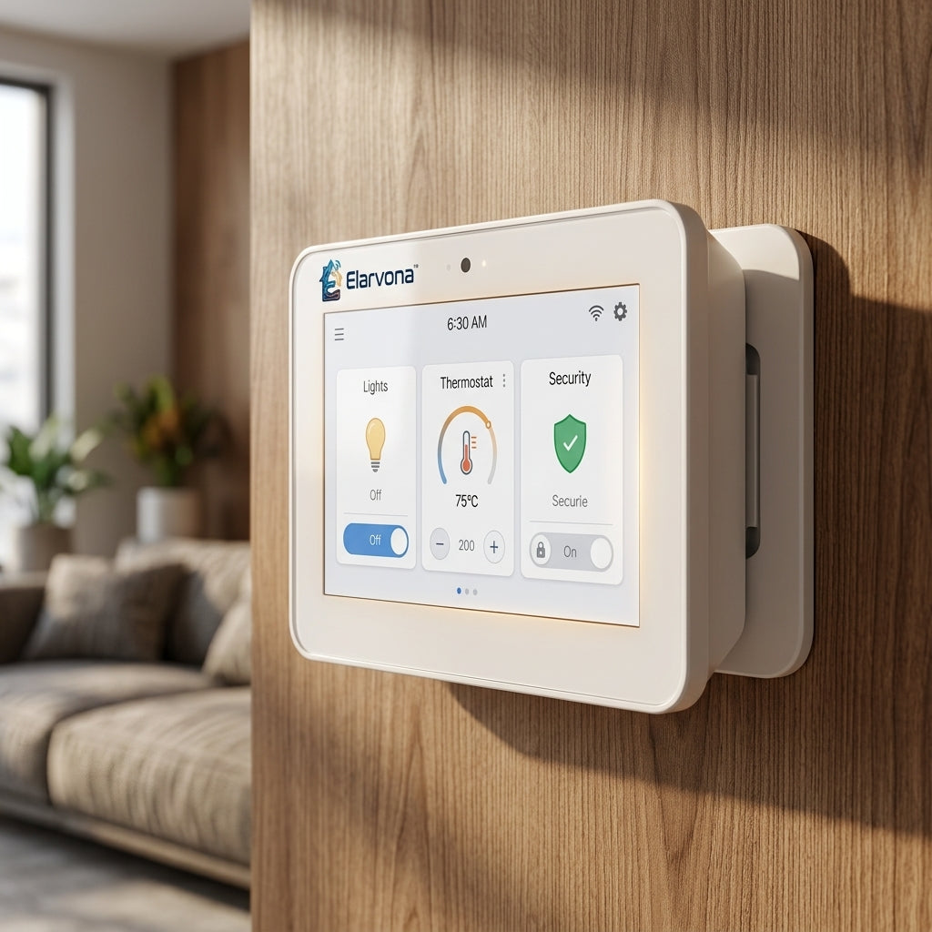Elarvona™ Smart Home Command Hub – Multi-Zone Touch Control Center for Lighting, Climate & Home Security
