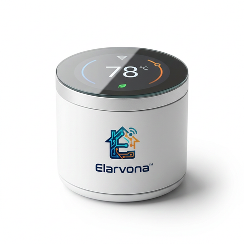 Elarvona™ IntelliSense Smart Climate Controller – Touch Display Thermostat Hub with Precision Comfort Monitoring, Smart Scheduling & Connected Home Control