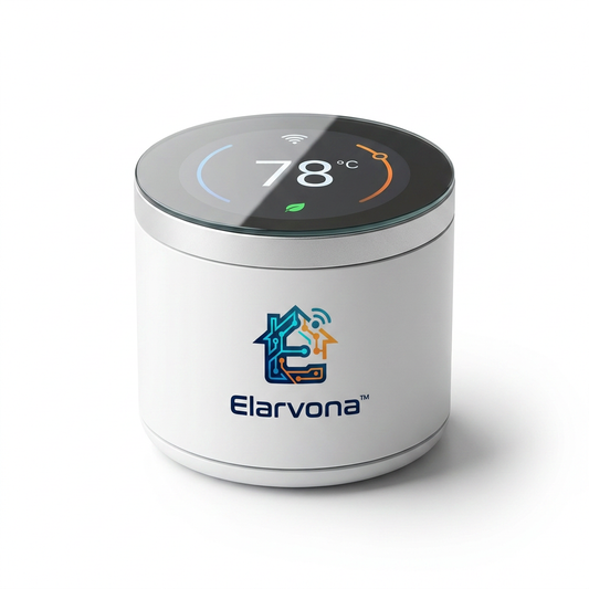 Elarvona™ IntelliSense Smart Climate Controller – Touch Display Thermostat Hub with Precision Comfort Monitoring, Smart Scheduling & Connected Home Control