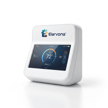 Elarvona™ Smart Home Control Panel – Touchscreen Climate, Security & Energy Management Hub with Smart Scheduling