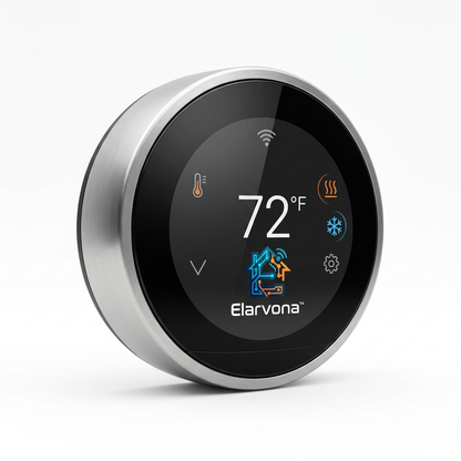 Elarvona™ VectaTemp Smart Climate Hub – Precision Touch Thermostat with WiFi Connectivity, Heating & Cooling Control, Smart Scheduling & Energy-Conscious Management