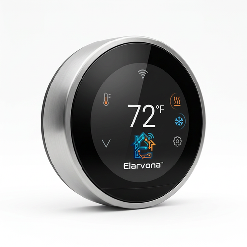 Elarvona™ VectaTemp Smart Climate Hub – Precision Touch Thermostat with WiFi Connectivity, Heating & Cooling Control, Smart Scheduling & Energy-Conscious Management
