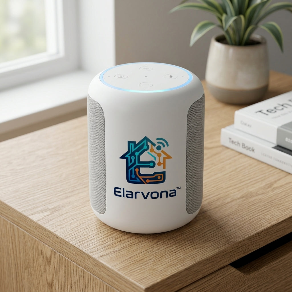 Elarvona™ AuraCore Smart Home Hub & Spatial Audio Speaker – Integrated Home Control Center with Advanced Processing, Immersive Sound & Intelligent Automation