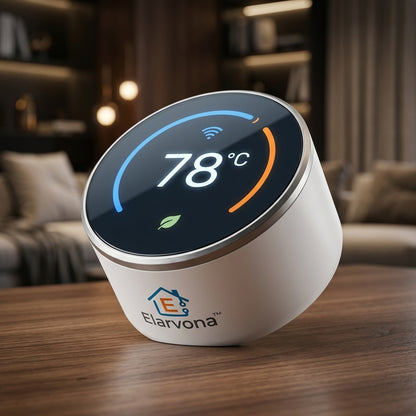Elarvona™ IntelliSense Smart Climate Controller – Touch Display Thermostat Hub with Precision Comfort Monitoring, Smart Scheduling & Connected Home Control