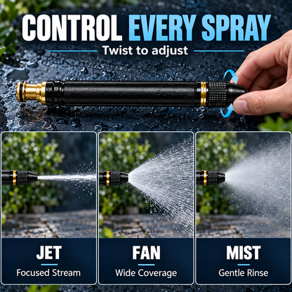 ✨Elarvona™ Ultimate High-Pressure Water Cannon – Adjustable Spray Nozzle