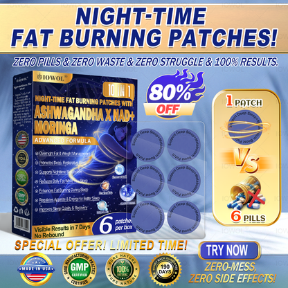 𝐇𝐢𝐬𝐤𝐢𝐧® NIGHT-TIME FAT BURNING PATCHES! ZERO PILLS & ZERO WASTE & ZERO STRUGGLE & 100% RESULTS.